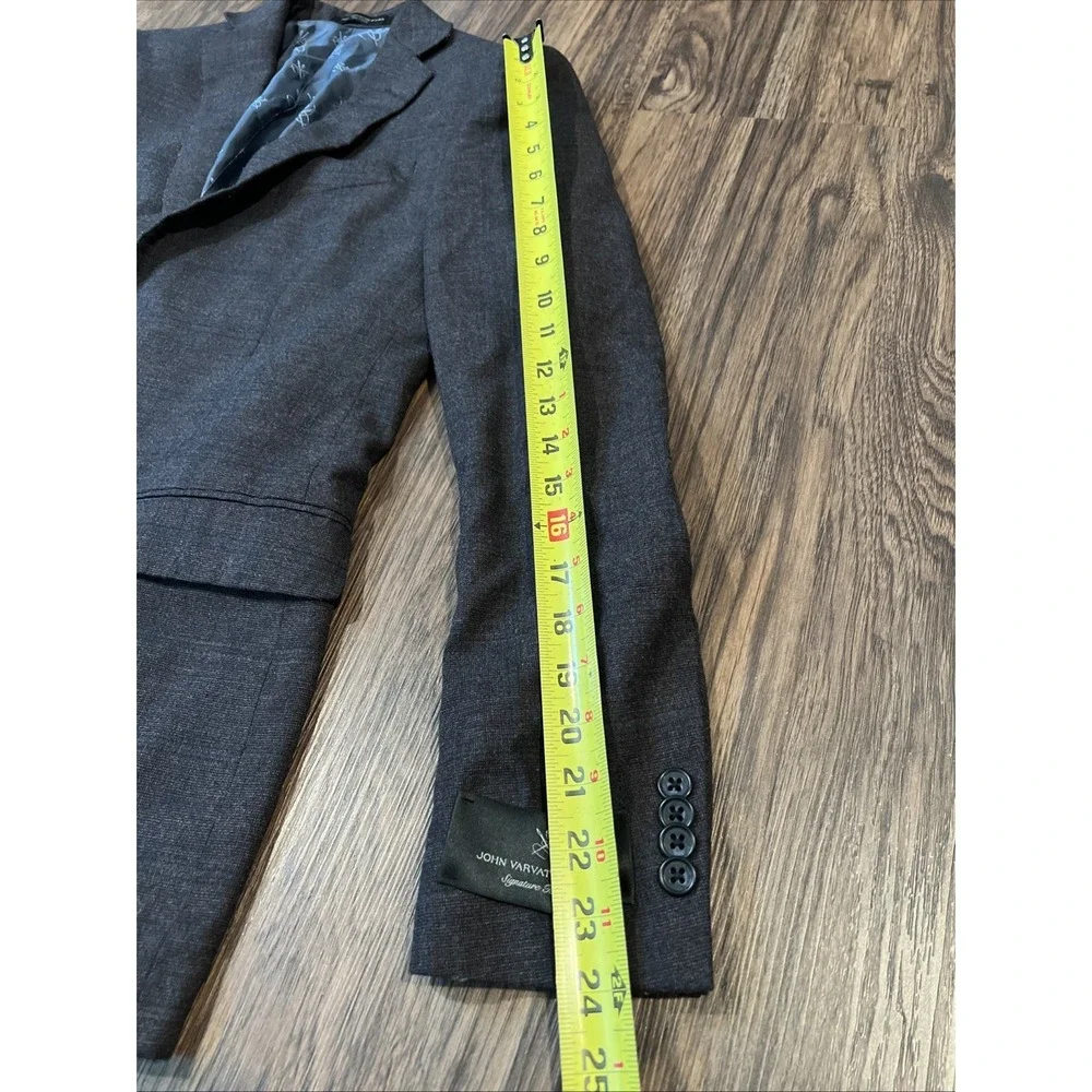 John Varvatos Sport Coat Blazer Jacket Signature Skull Size 36R  Plaid